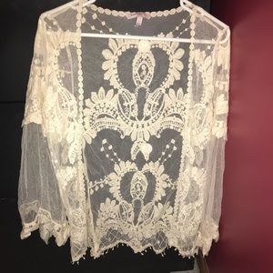 Francesca’s Lace Kimono